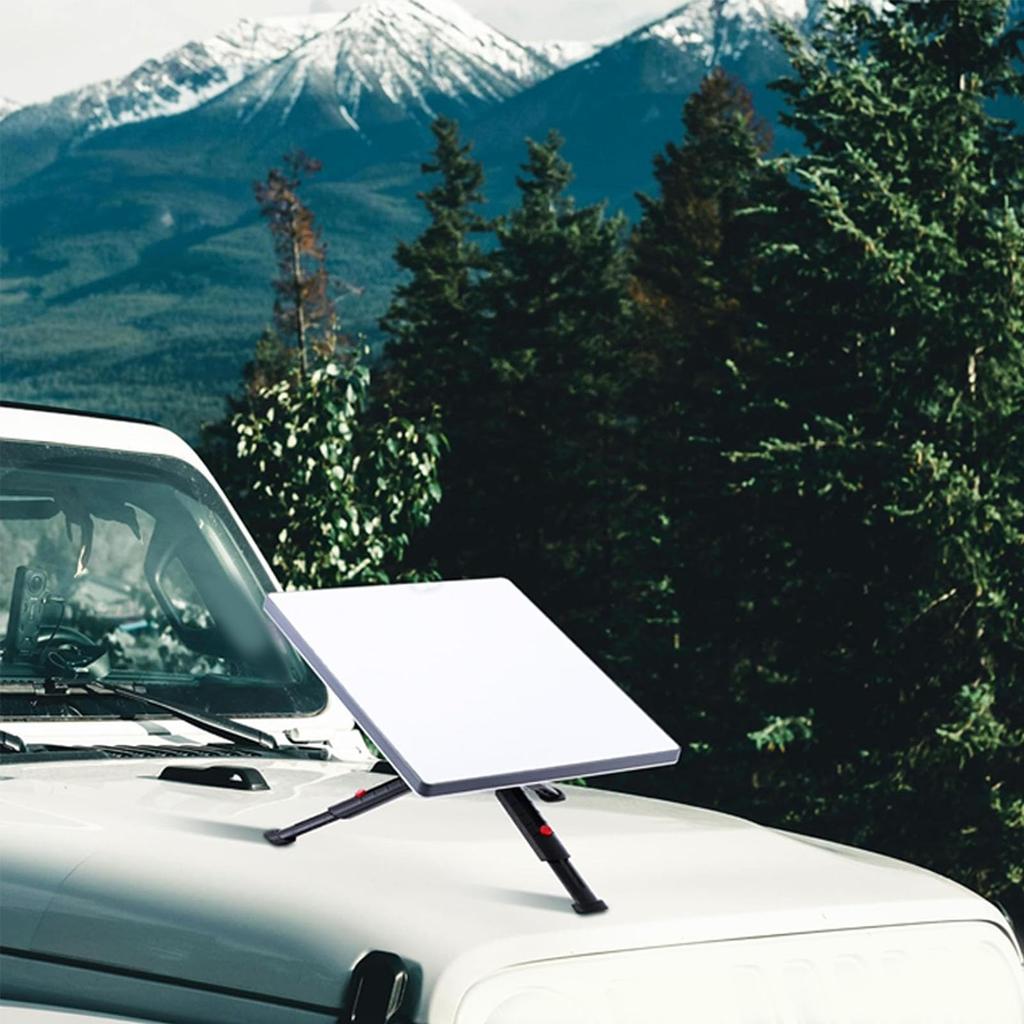 Foldable Adjustable Height and Tilt Mount Stand for Mini Tripod Mount with Adapter, Mini V4 Tripod Mounting Kit (Silver Adapter)