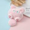 Squeaky Kitten Plush Pendant: Cute Cartoon Kitty Brooch Keychain Accessory