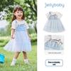 JELLYBABY Girls' Summer Fake Two-Piece Mesh Princess Dress