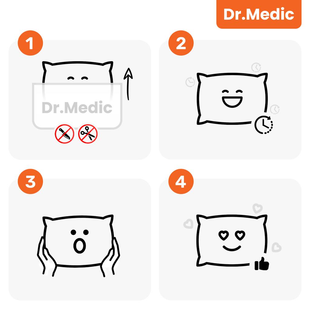 Dr.Medic Ergoneck™ Ergonomic Car Headrest Pillow for Driver and Passenger