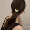 6 Pcs Solid Color Satin Jewel Scrunchies Hair Ties Rubber Bands For Women Girlsdiamond Elastic Ponytail Holder No Damage