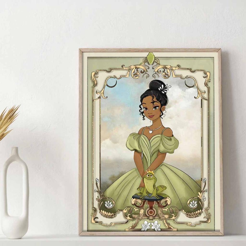 DIY Diamond Painting The Frog and The Princess Cross Stitch Kit Mosaic Art Diamond Painting Full Circle Diamond Home Decoration