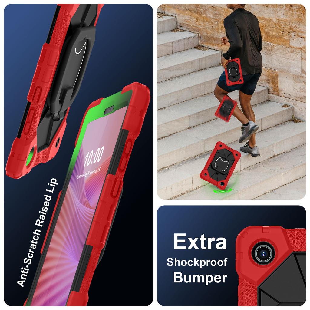 Kids Proof Case for Lenovo Tab One 8.7 Inch K9 TB305FU 2025 Shockproof Handle Strap Cover with Shoulder Strap