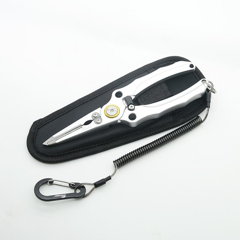 Lightweight Aluminum Fishing Gripper, 18kg Built-in Scale, Rotating Force Control & Anti-Slip Grip, Alloy Fish Holder