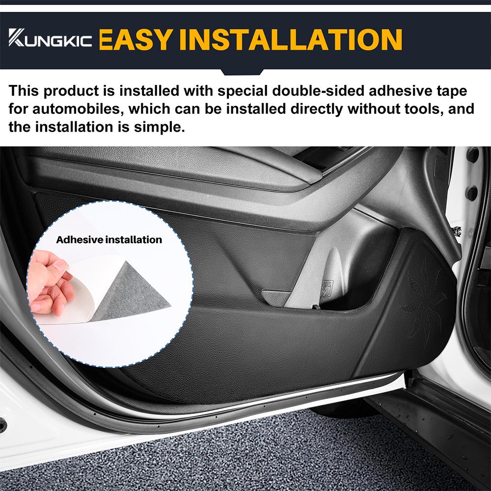 Anti-kick Pad Sticker For Subaru WRX 2025 2025 2025 Suede Leather Carbon Edge Pad Interior Accessories Car Door Protection