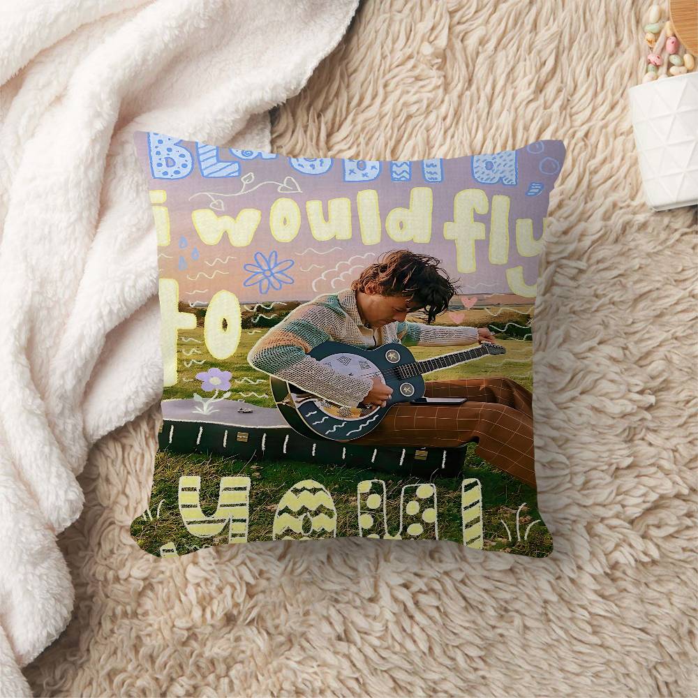Singer H-Harrys S-Styles Personalized Picture Text Home Decorative Pillows Household Gifts 45x45cm