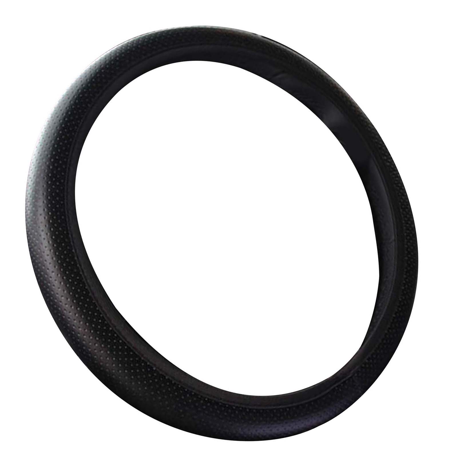 

Car Steering Wheel Cover 38cm Diameter Universal Fit Artificial Leather Protector for Modification Black чёрный