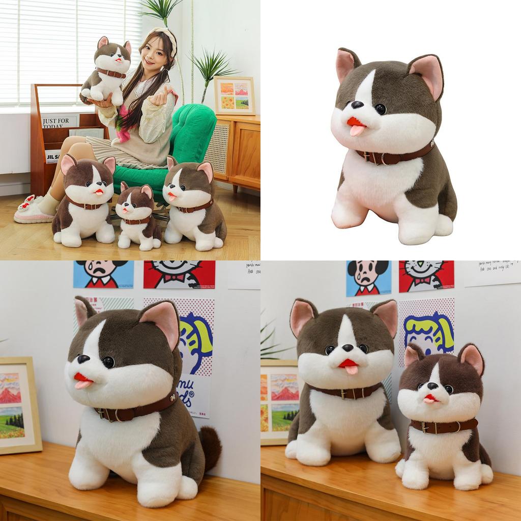 Cute Dog Plush Toy Huskies Animal Soft Stuffed Animal For Teens And Kids