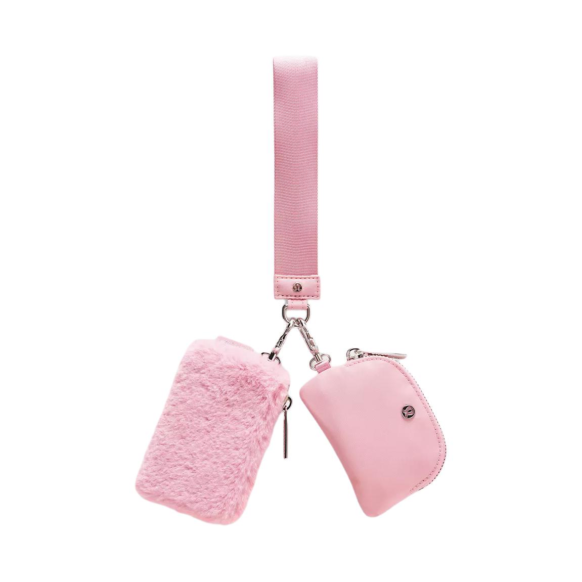 Lululemon Casual Fashion Double Pocket Wristband Polyester Wallet Women Wallet Pink LW9FROS-067913 Pink 11990₽
