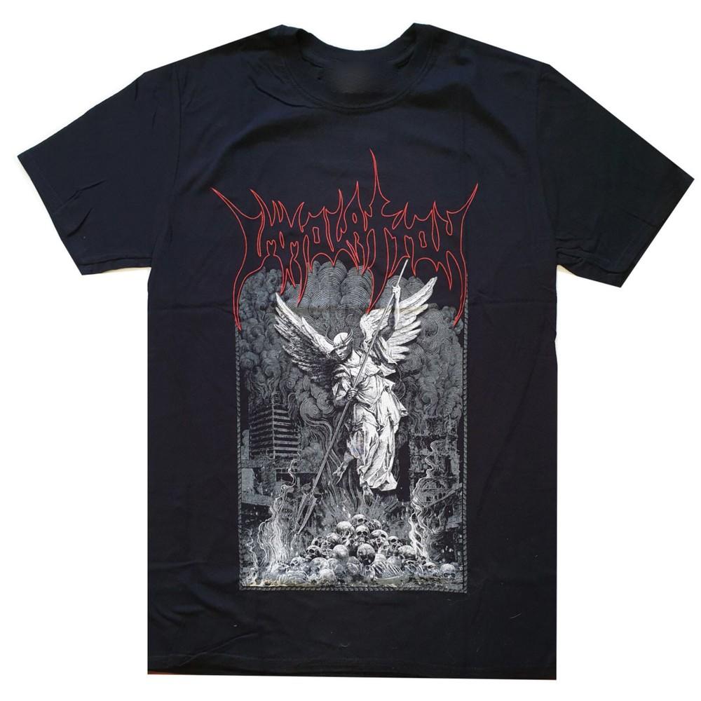 

Vintage Immolation Band Destroying Eagle Heavy Cotton Black S5XL Shirt MM548 Unisex T-Shirt XXL