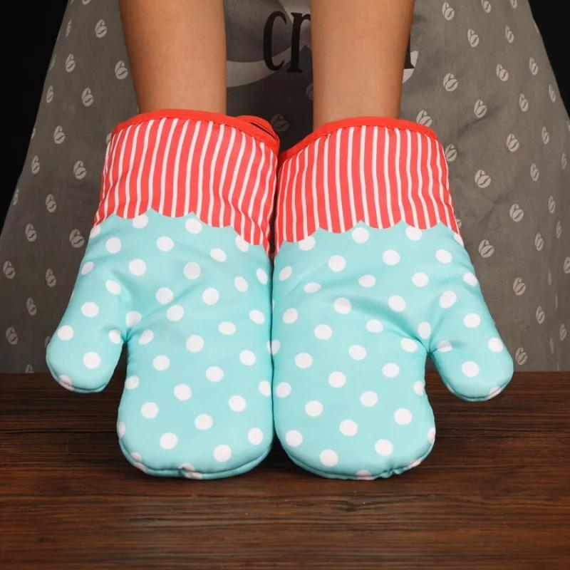 Thickened Microwave Oven Gloves Modern Simplicity Home Kitchen Baking Tools Creative Heat-resisting Anti-scald Gloves Anti-slip