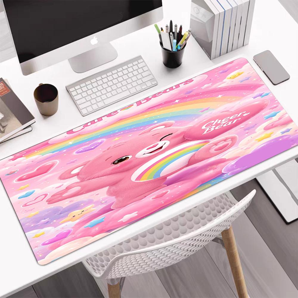 Bear Theme Mouse Pad, Non Slip Rubber Base, Multifunctional Office & Home Decor, Perfect for Workspace Personalization.