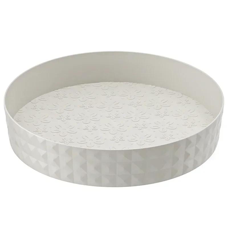 New Kitchen Storage Spice Rack 360 Degree Rotation Cabinet Storage Box Tray Non-Slip Spice Round Shelf Board Kitchen Organizer