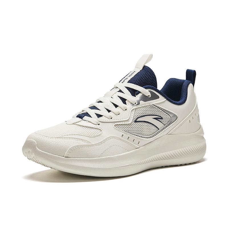 Anta Durable Breathable Low Top Casual Running Shoes Men's White Sneakers 912415523-1