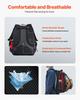 25.2L Welding Backpack 1680D Polyester Welder Backpack for Tool and Helmet