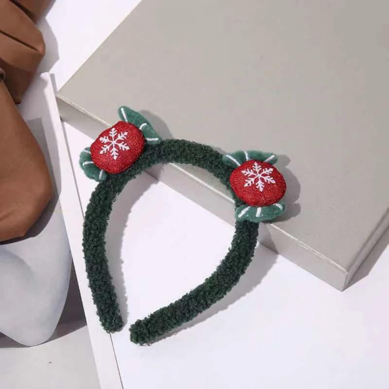 Christmas Hair Hoop Girls Plush Reindeer Antlers Deer Ear Christmas Party Cosplay Headbands Festival Hair Accessories Gifts