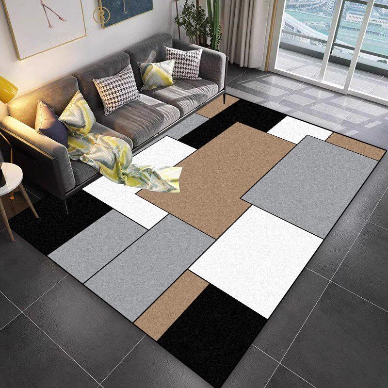 Lattice Design Carpet Living Room Geometric Pattern Decoration Sofa Non-slip Rugs 200x300 Lounge Short Velvet Coffee Tables Mats