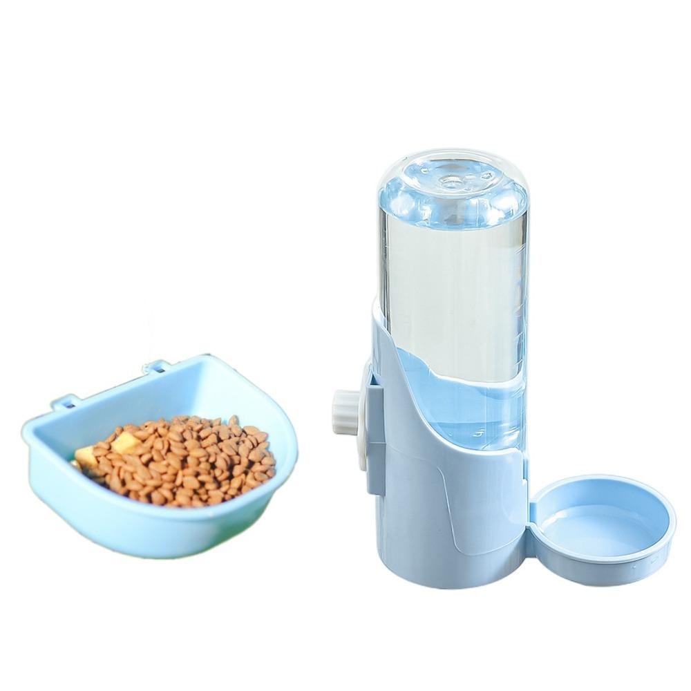 

Подвесная поилка-кормушка для домашних животных, большая емкость, миска для домашних животных, диспенсер для воды для домашних животных, кролик синий