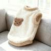 New Soft Dog Sweater Teddy Style Cute Bear Pattern Cat Hoodies with Leash Hook Warmth Design Pet Clothes Cold Weather