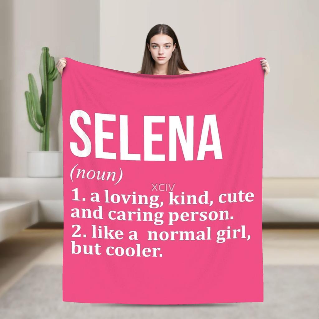 Singer Selena Gomez I Said I Love You First Blanket  Warm Soft For Home Decor Decorative Flannel Bedspread Bed Cover