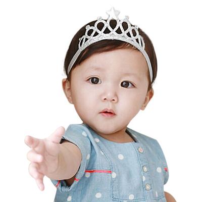 Sweet Baby Toddler Heart Rhinestone Elastic Hairband Headband Hair Accessories