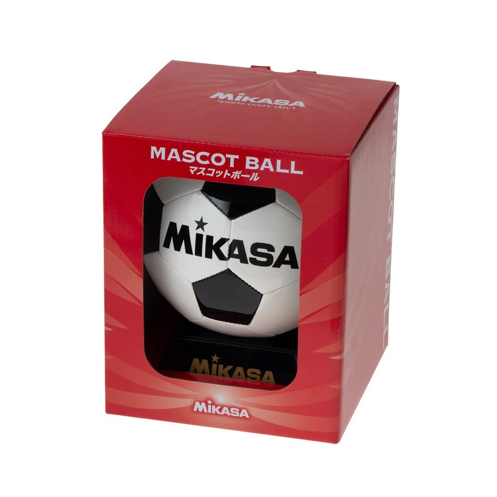 MIKASA Soccer Mascot Ball display (with stand) White/Black PKC2-W/BK