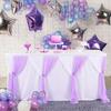 6TF/9FT Solid Color Tutu Table Skirt Two-Layer Pink Blue Purple Tulle Table Cloths for Wedding Party Dessert Banquet Table Decor