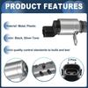 INFINAUTO Engine Variable Valve Timing VVT Solenoid for Toyota Prius C 2012-2019 Silver Tone 1 Pcs