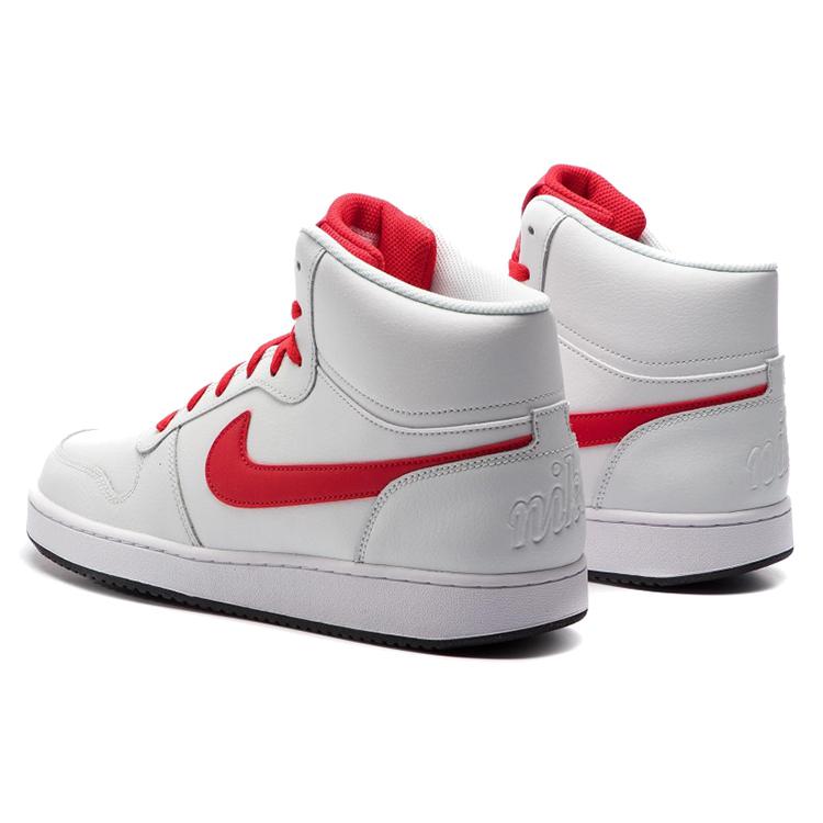 New Nike Ebernon Mid White/Red AQ1773-101