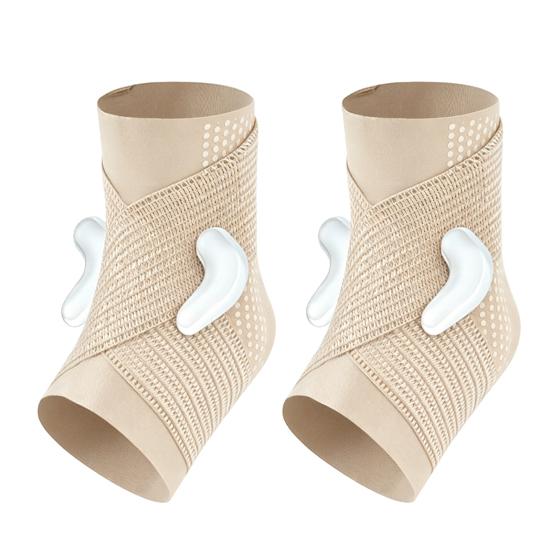 2Pcs Sports Ankle Brace for Men Women, Adjustable Sprained Ankle Support Foot Wrap, Ankle Compression Sleeve for Achilles Tendonitis Pain Relief