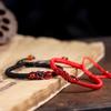 Red Black Woven Bracelet China Vajra Knot Wristbands Fashion Adjustable Couple Bangles For Men Women Lucky Jewelry Gift