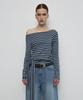 Saendeulig Stripe Strap T-Shirt_Blue