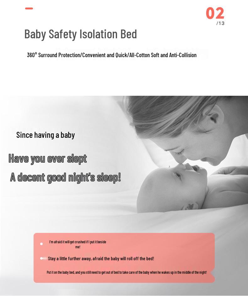 100% Cotton Satin Baby Crib: Foldable Newborn Sleeping Bed, Multifunctional Bionic Bed
