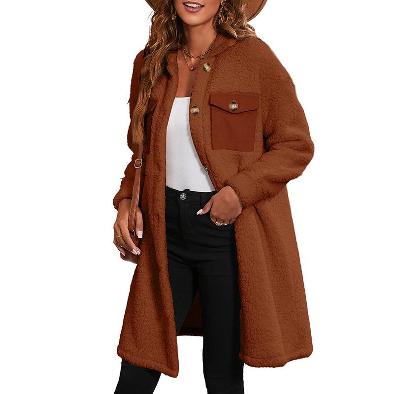 

Hot Sale Autumn New Long Sleeve Jacket Women s Long Fashion Trend Warm Jacket Women s XXL