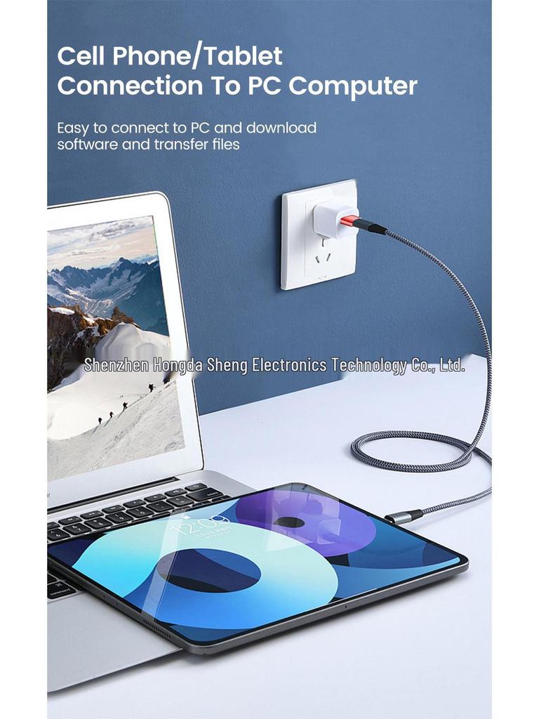 USB To Type-C Male To Female Charger, 6A Mobile Phone Adapter & USB-C Port Converter