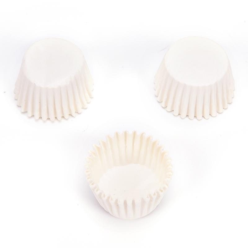 500Pcs Mini Chocalate Papier Liner Backen Cupcake Fällen Muffin Kuchen Einfarbig