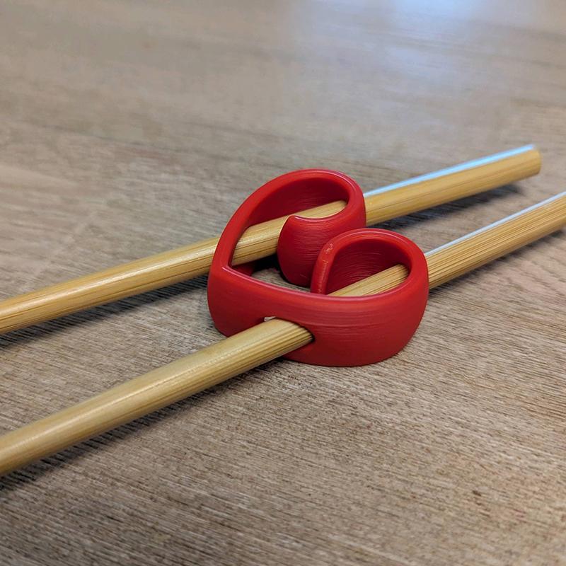 1pcs Heart-Shaped Chopsticks Assistance Tool Easy Food Picking For Beginners, Suitable For Noodles, Sushi, And More, Reusable