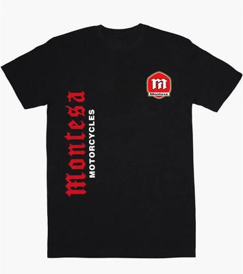 Montesa Rt Motorcycle Trials Logo Unisex Cotton T-Shirt - Men's Summer Cotton Graphic Tee