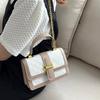 Womens Stylish 2022 Casual Shoulder Bags Chic Small Square Handheld Purses In White Khaki Black And