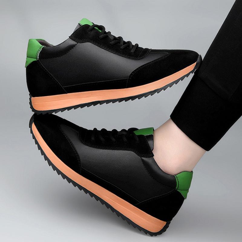 Fashion Men Elevator Shoes Heightening Sneakers for Men's 4cm 6cm Breathable Height Increased Shoes for Man Sports Shoes Plus Size 36-47