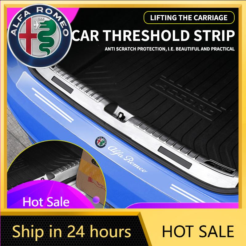 Bilklistermärken För Alfa Romeo Bil Bakre Bumper Bagagelucka Tröskel Genomskinlig Skyddsklistermärke För Alfa Romeo giulia stelvio giulietta 159