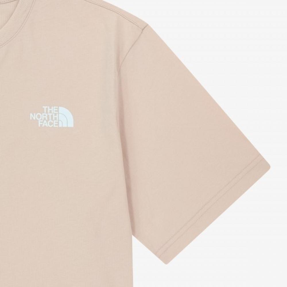 The North Face White Label Cotton Short Sleeve Round Tee Pale Peach Nt7ur00m