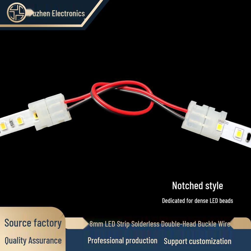 Lötfreier 8mm 2-Pin LED-Streifenlicht-Verbinder