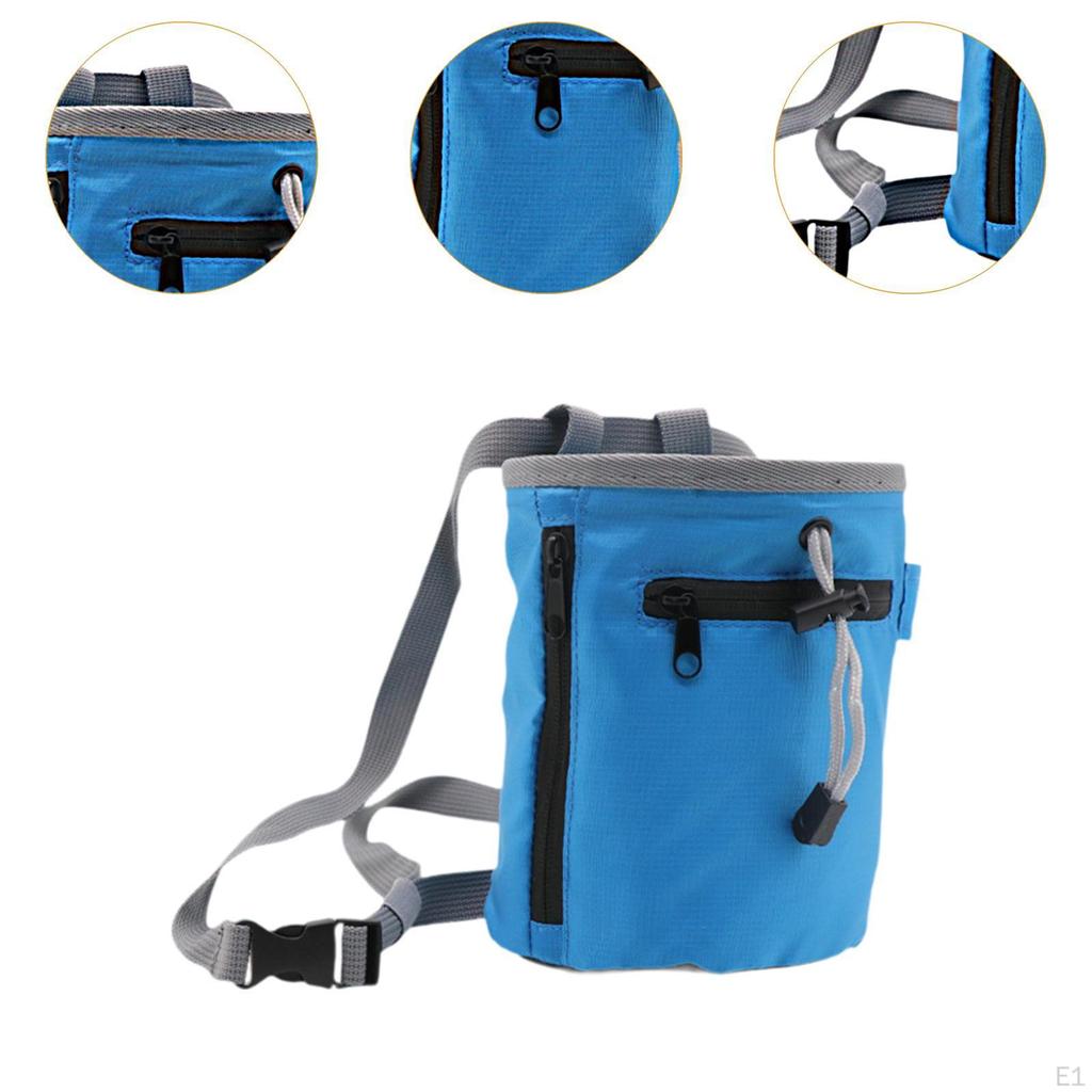 Chalk Bag Carrier Practical Storage Pouch Adjustable Waist Belt for Gymnastics Workout Gym