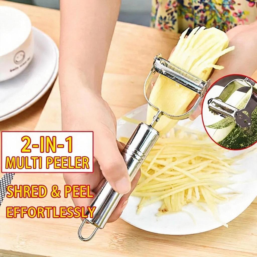 1pc Stainless Steel Vegetable Peeler Sharp Durable Easy To Clean Multifunctional Fruit Potato Peeling Tool for Home Kitchen Meal Prep Home Cooks