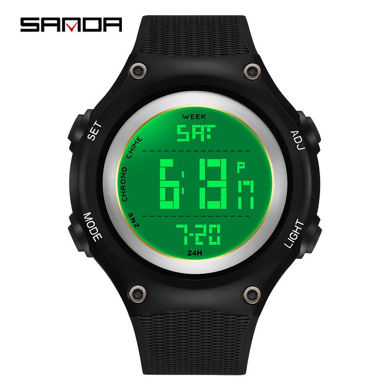 Sanda Multifunctional Youth Luminous Waterproof Sports Watch