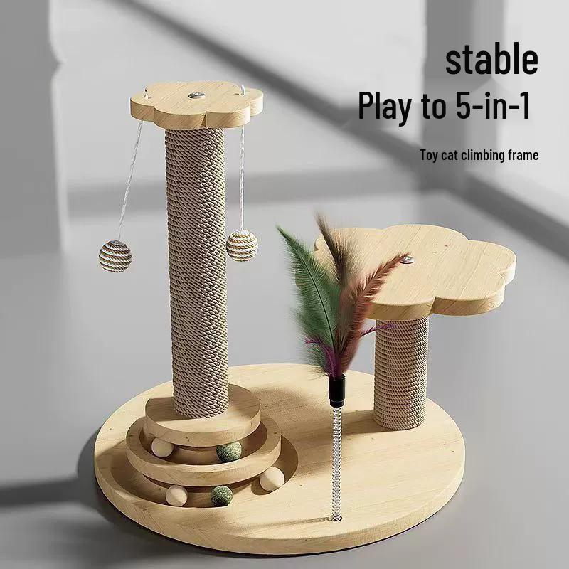 GOTP Multi-Functional Cat Scratching Post & Play Set