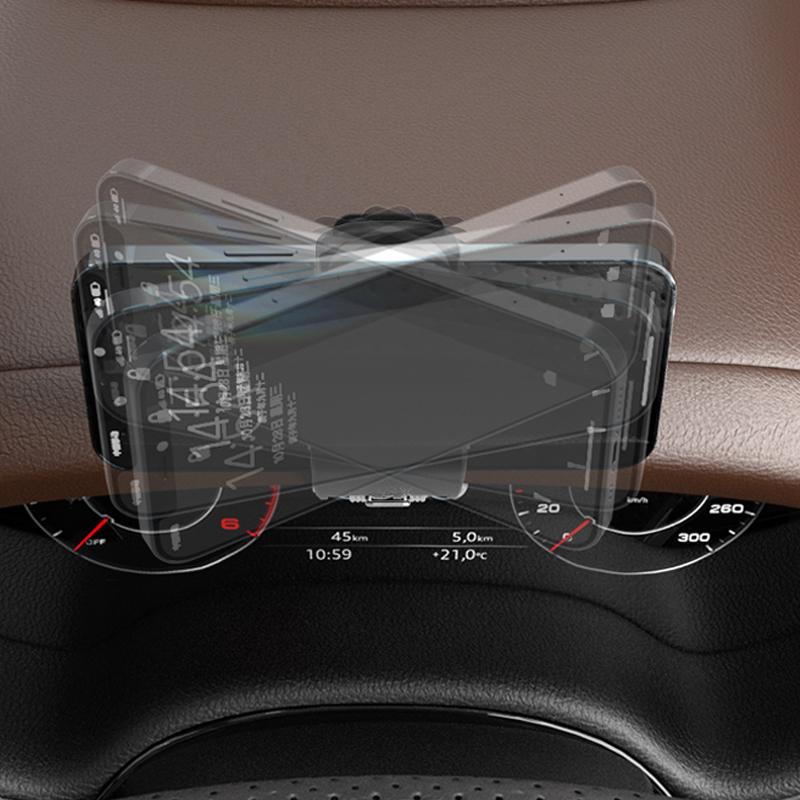 Car Magnetic Phone Holder Dashboard Rearview Mirror Mount HUD GPS Navigation Bracket Rotatable Auto Interior Decor Accessories