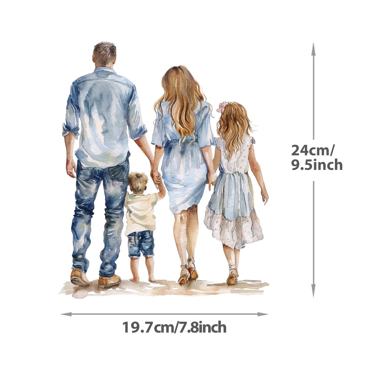 

Сімейні Термопатчі Наклейки на одяг Наклейки Футболки Diy Parches Ropa Теплопередача Прес Толстовки з капюшоном Нашивка на одязі