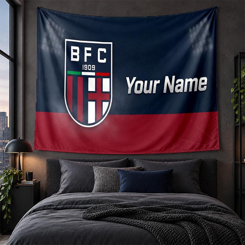 Personalized Tapestry Wall Hanging Bologna FC Pattern Art Background Cloth